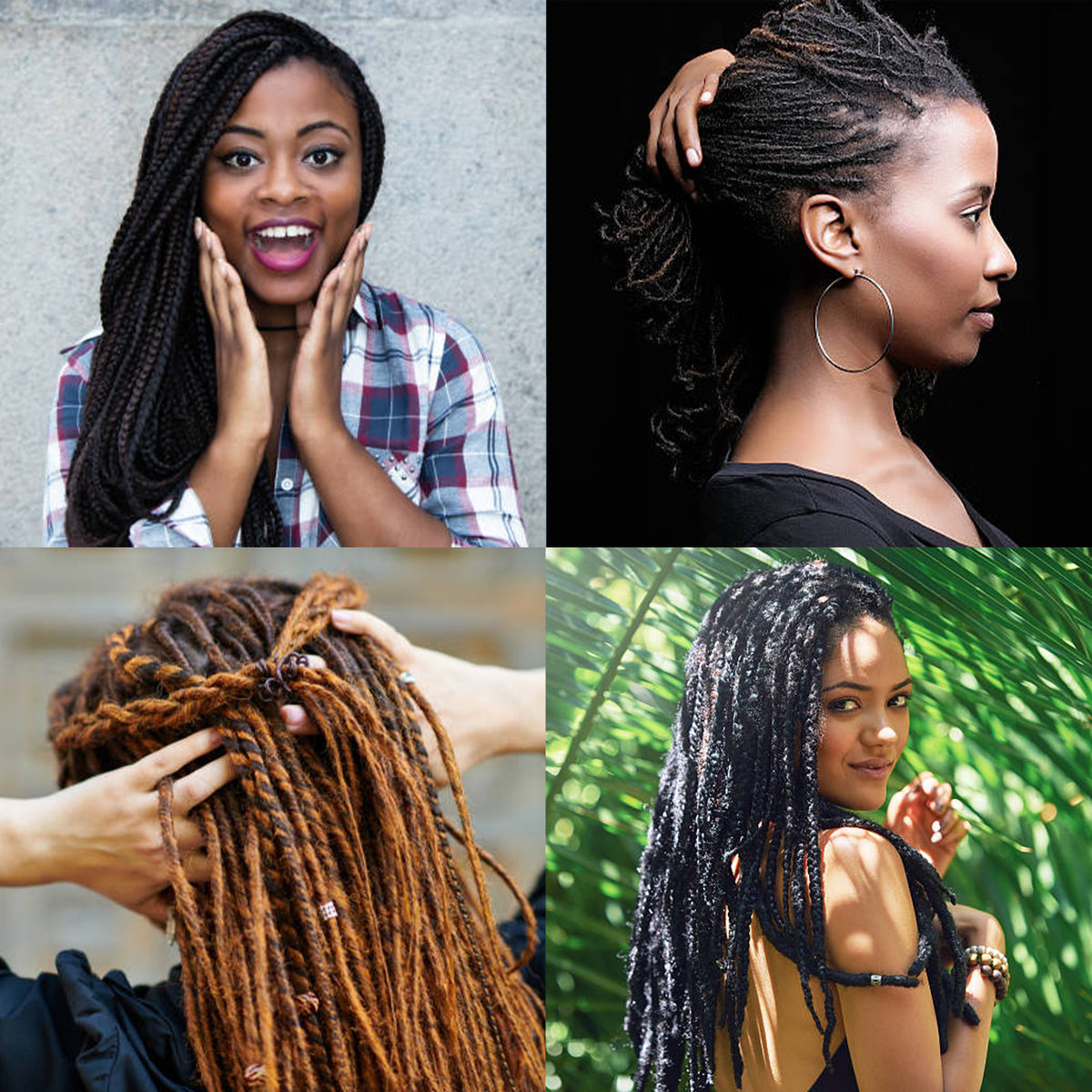 100% Human Hair Dreadlock Extensions 8 inch 5 Strands Handmade Natural Loc Extensions Human Hair Bundle Dreads Extensions For Woman & Men Can Be Dyed/Bleached  (8 Inch 5 Strands, 0.4cm Natural Black)