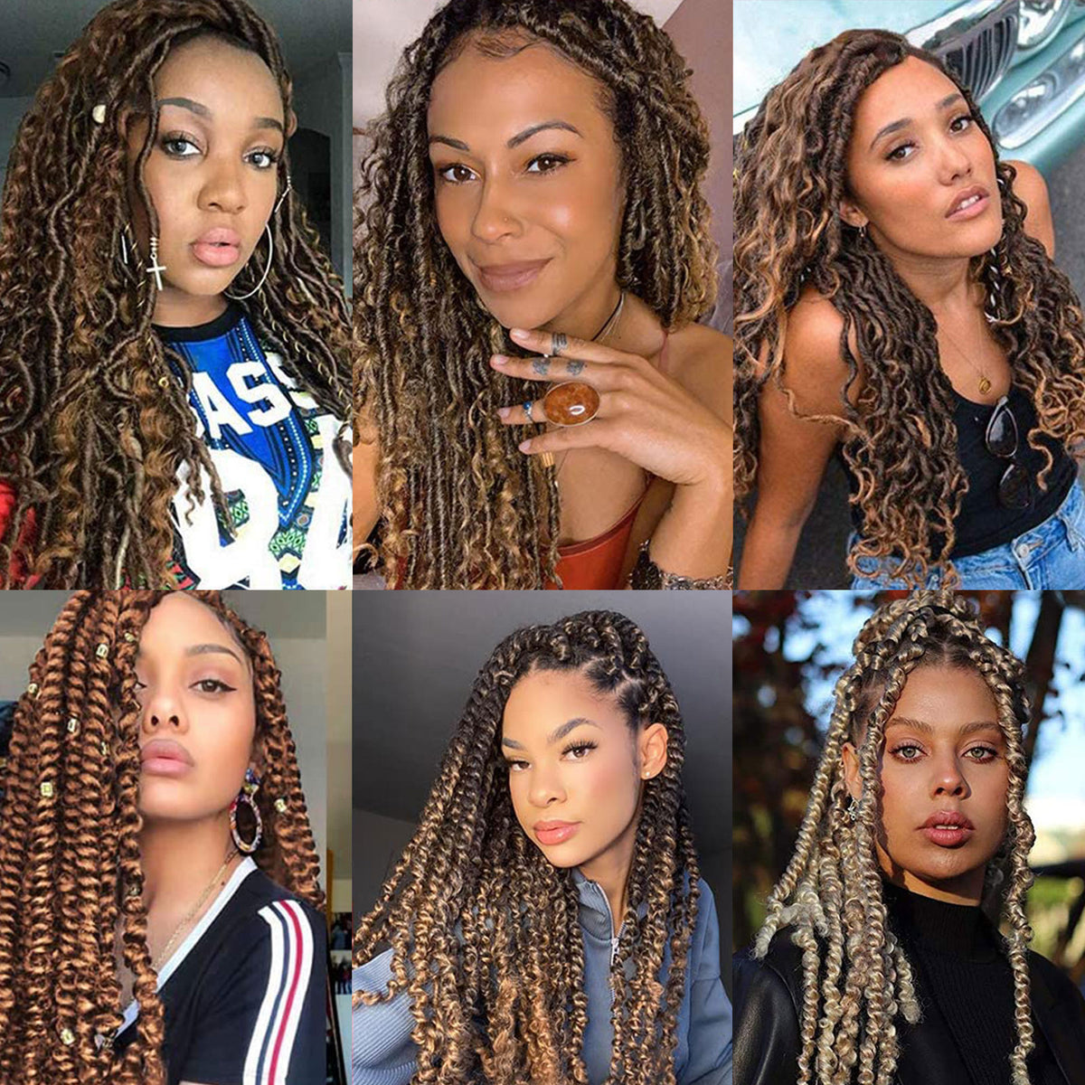 18 Inches Pack of 3 Marley Hair For Faux Locs Soft & Bouncy Cuban Twist Hair Synthetic Kanekalon Kinky Twist Hair For Braiding Crochet Marley Twist Braiding Hair For Black Woman #27