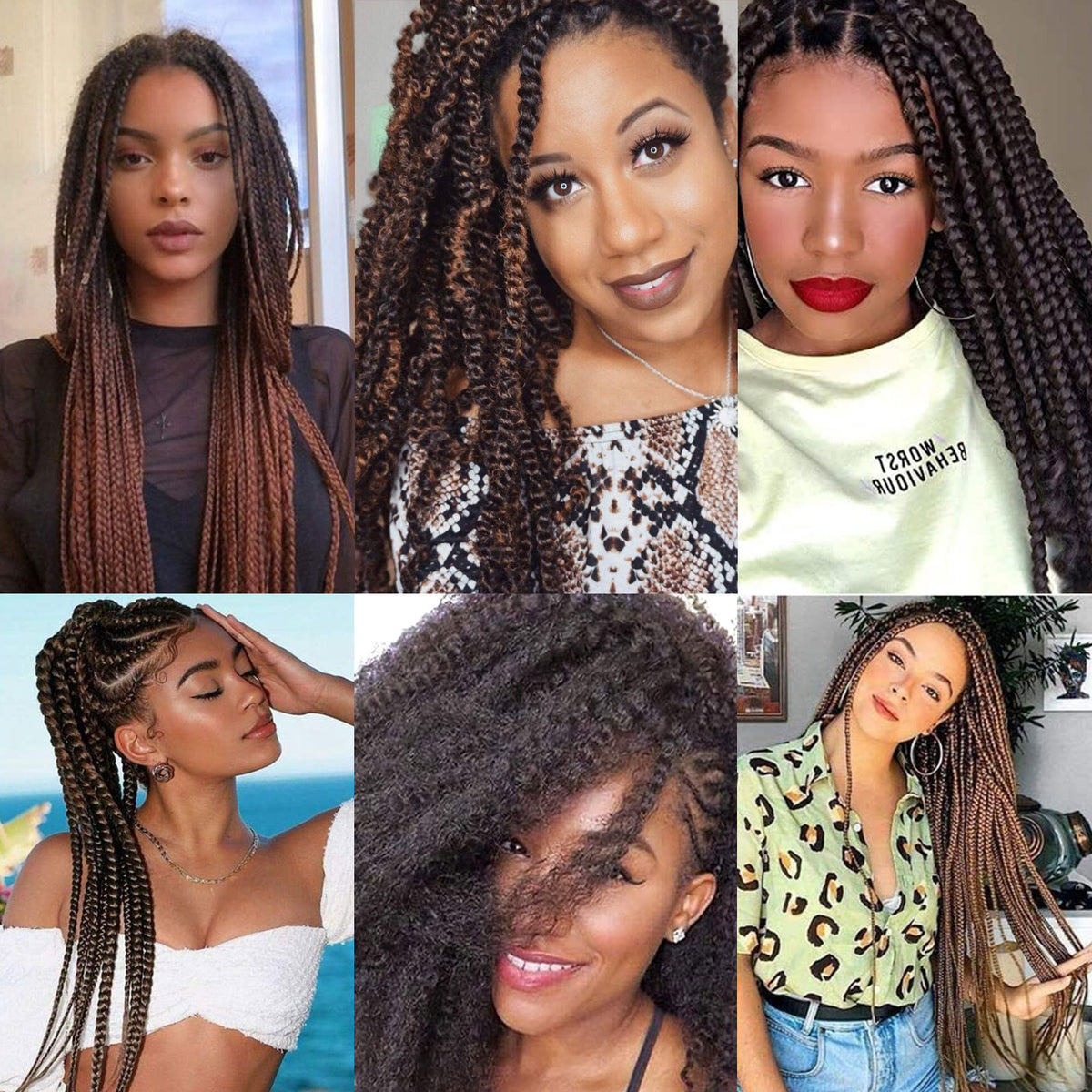 18 Inches Pack of 3 Marley Hair For Faux Locs Soft & Bouncy Cuban Twist Hair Synthetic Kanekalon Kinky Twist Hair For Braiding Crochet Marley Twist Braiding Hair For Black Woman #33